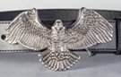 chrome spread eagle belt buckle