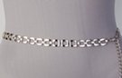 chain belt, 1/2" box links with rounded corners joined by small clasps