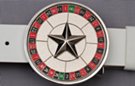 spinner belt buckle; star roulette wheel