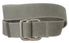 faded olive gray stone wash cotton canvas belt with square zinc buckle rings