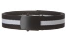 black and white striped military web belt