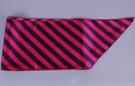 satin belt scarf, saturated hot pink and black stripes