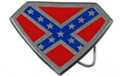red and blue rebel flag on superman shield buckle