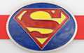 "S" shield, red on yellow, on blue oval, nickel polish border