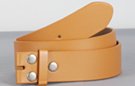 grain finish tan leather straps for removable buckles