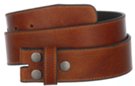 tan textured leather strap with snap closure