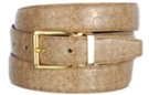 taupe tortoiseshell embossed dress belt with polished buckle
