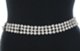 triple strand rhinestone belt