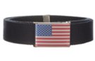 USA flag dye sub fliptop buckle on navy web belt