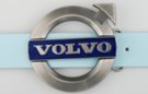 gunmetal Volvo Mars symbol belt buckle