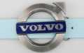 gunmetal Volvo Mars symbol belt buckle