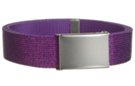 glittery purple military web belt