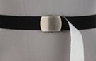 black and white reversible web belt