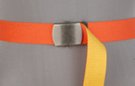 orange and yellow  reversible web belt