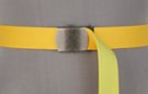 yellow and lime reversible web belt
