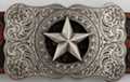 Texas star in ring small western-style belt buckle