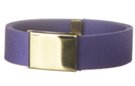deep purple web belt with military style buckle
