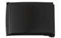 black flip-top buckle for wide web belts
