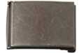 gunmetal flip-top buckle for wide web belts