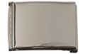 nickel polish flip-top buckle for wide web belts