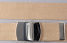 1-1/2" wide web belt with military style buckle