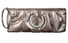 pewter rhinestone wristlet evening clutch