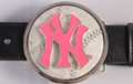 Yankee baseball spinner belt buckle