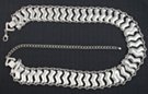 latter chain belt with undulating zig-zag rungs